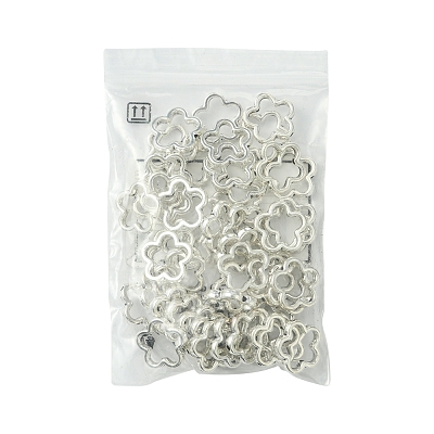 50Pcs Tibetan Style Alloy Bead Frame TIBEB-FS0001-11AS-1