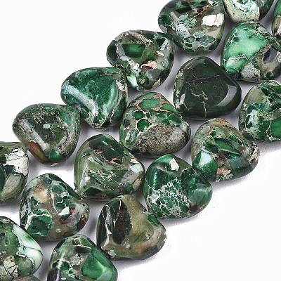 Natural Imperial Jasper Beads Strands X-G-S366-065C-1