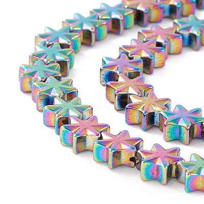 Electroplate Synthetic Non-magnetic Hematite Beads G-I317-03H-1