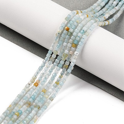 Natural Flower Amazonite Beads Strands G-F770-A03-02-1