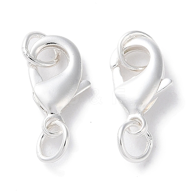 Rack Plating Brass Lobster Claw Clasps KK-F090-26S-02-1