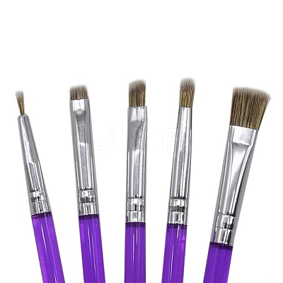 5Pcs Nylon Cake Brush Set AJEW-WH20064-84-1