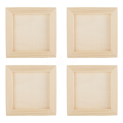 DIY Children Wood Decoration Clay Picture Frame WOOD-WH20008-07E-1