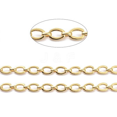Brass Cable Chains CHC-D028-15G-1