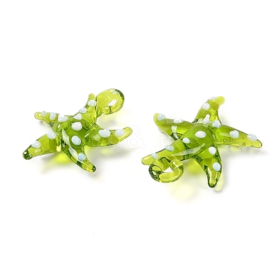 Handmade Lampwork Pendants LAMP-C015-02E-1