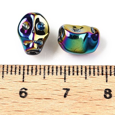 Electroplate Glass Beads Strands EGLA-T021-09M-1