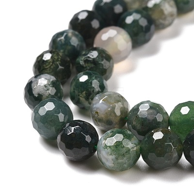 Natural Moss Agate Beads Strands G-E571-21B-1