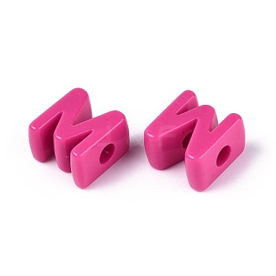 Opaque Acrylic European Beads OACR-M027-01M-04-1