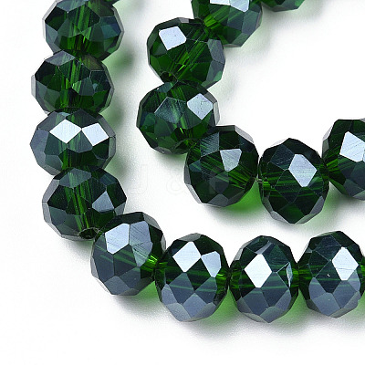 Electroplate Glass Beads Strands EGLA-A034-T10mm-A31-1