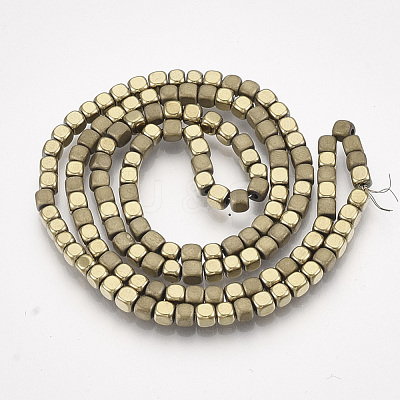 Electroplate Non-magnetic Synthetic Hematite Bead Strands X-G-Q467-11I-1