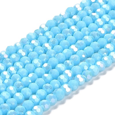 Opaque Glass Beads Stands LS-EGLA-A035-P4mm-B08-1