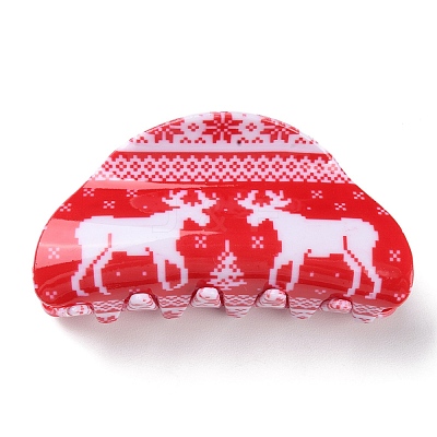 Christmas Theme PVC Claw Hair Clips PHAR-C001-01B-1