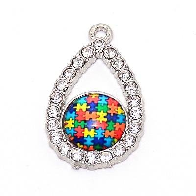 Zinc Alloy Enamel Pendants LS-PALLOY-TAC0022-07-1
