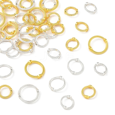 60Pcs 3 Styles Rack Plating Alloy Bead Frames FIND-FS0003-46-1