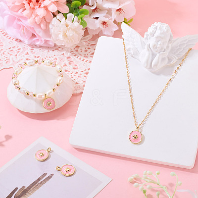 2Pcs Brass Enamel Pendants KK-TADJ0001-15A-1