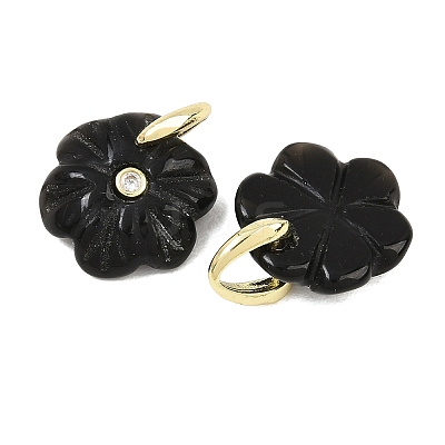 Natural Obsidian Pendants GG-NH0016-01G-03-1