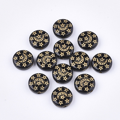 Plating Acrylic Beads PACR-T008-03-1
