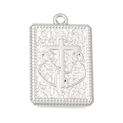 304 Stainless Steel Pendants STAS-D391-05P-01-1