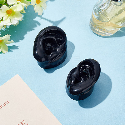 2Pcs 2 Style Soft Silicone Ear Displays Mould ODIS-AR0001-04B-1