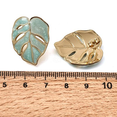 Brass Stud Earrings for Women KK-CBA9D38-05G-02-1