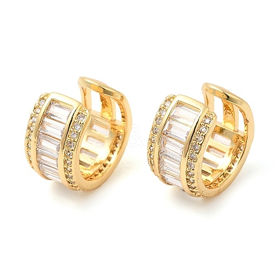 Cubic Zirconia Cuff Earrings EJEW-K251-08G-1