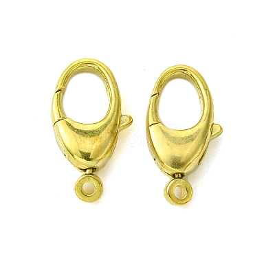 Brass Lobster Claw Clasps KK-D099-01A-C-1