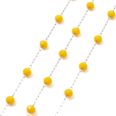 Glass Round Beaded Chains CHS-B003-04C-1