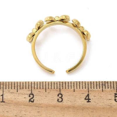 304 Stainless Steel Open Cuff Rings RJEW-C124-01G-1