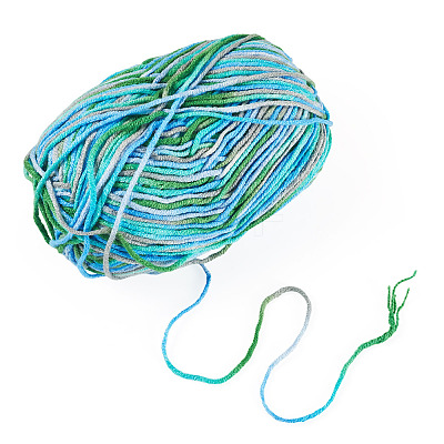 Polyester Fibers Knitting Yarn DIY-TADJ0002-005J-1