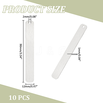 201 Stainless Steel Bookmarks DIY-WH0430-487B-1