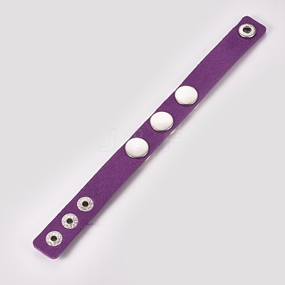 Imitation Leather Cord Bracelets BJEW-WH0009-05A-1