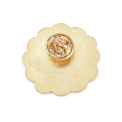 Sunflower with KEEP GROWING Enamel Pins JEWB-F044-01A-G-1
