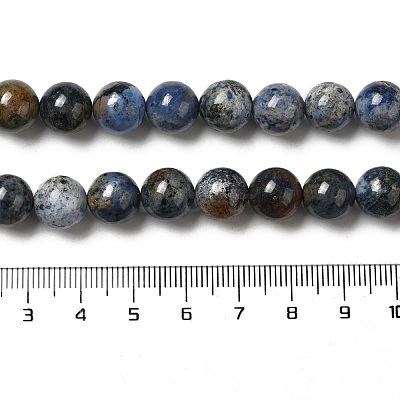 Natural Dumortierite Quartz Beads Strands G-H298-A06-04-1