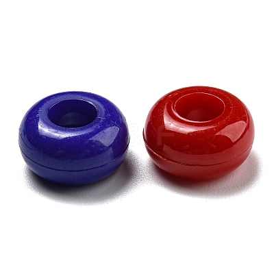 Opaque Acrylic European Beads KY-T025-04-F-1