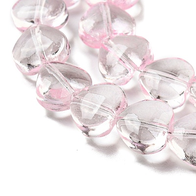Baking Paint Transparent Glass Beads Strands DGLA-A08-T8mm-KD01-1