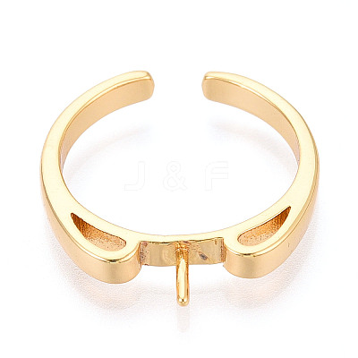 Brass Cup Peg Ring Settings LS-KK-N274-36G-1