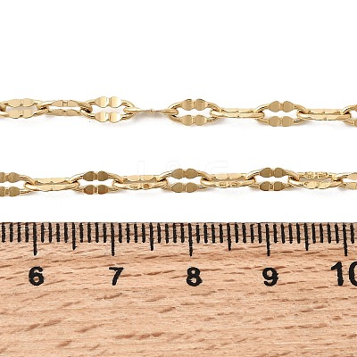 304 Stainless Steel Dapped Cable Chain Necklaces STAS-O053-28G-1
