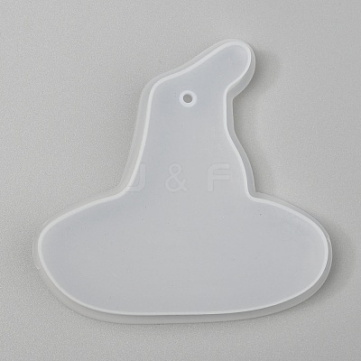 Halloween DIY Witch Hat Pendant Silicone Molds DIY-P006-48-1