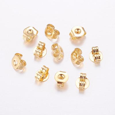 Brass Ear Nuts KK-F714-04G-1
