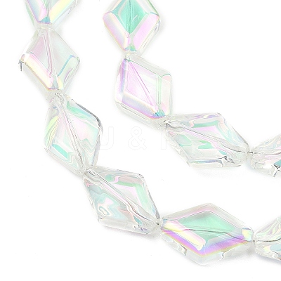 Electroplate Glass Beads Strands EGLA-B010-01A-HR01-1