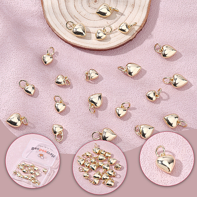 20Pcs 2 Styles Rack Plating Brass Pendants KK-BBC0024-86-1
