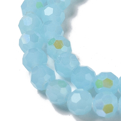 Imitation Jade Glass Beads Strands EGLA-A035-J8mm-L04-1
