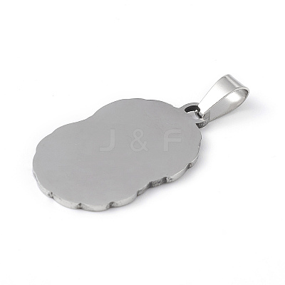 Non-Tarnish 201 Stainless Steel Pendants STAS-C072-01P-1