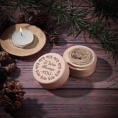 Wood Ring Box OBOX-WH0009-008-1