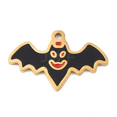 Halloween 304 Stainless Steel Enamel Pendants LS-FIND-I068-01G-03-1
