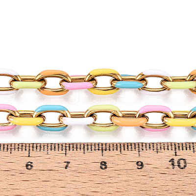304 Stainless Steel Enamel Cable Chains CHS-ZX006-06D-1