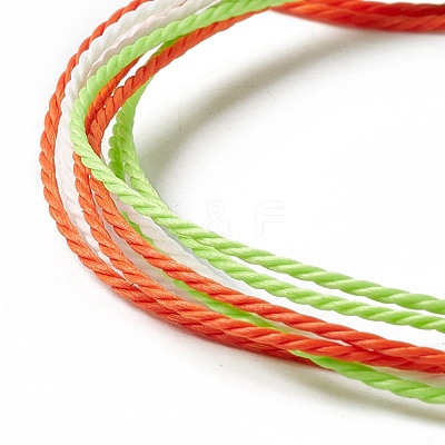 Waxed Polyester Multi-strand Bracelet BJEW-B065-04-1