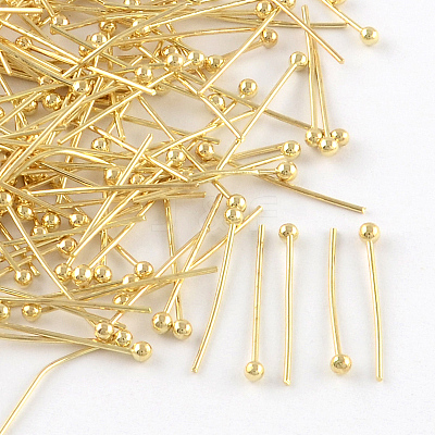 Brass Ball Head Pins KK-R020-01G-1