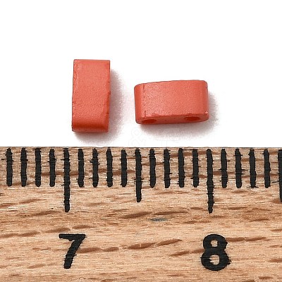 2-Hole Baking Paint Glass Seed Beads SEED-S023-17B-41-1