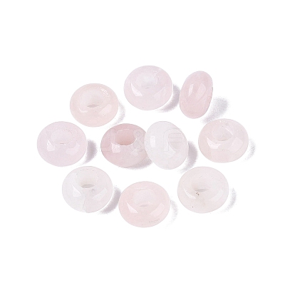 Natural Rose Quartz European Beads G-N359-17A-09-1